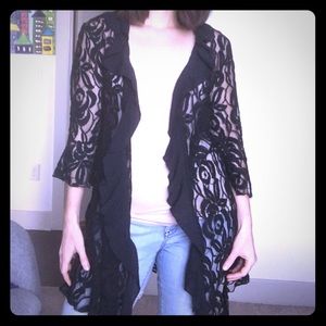Lady Noiz black lacey coverup/wrap
